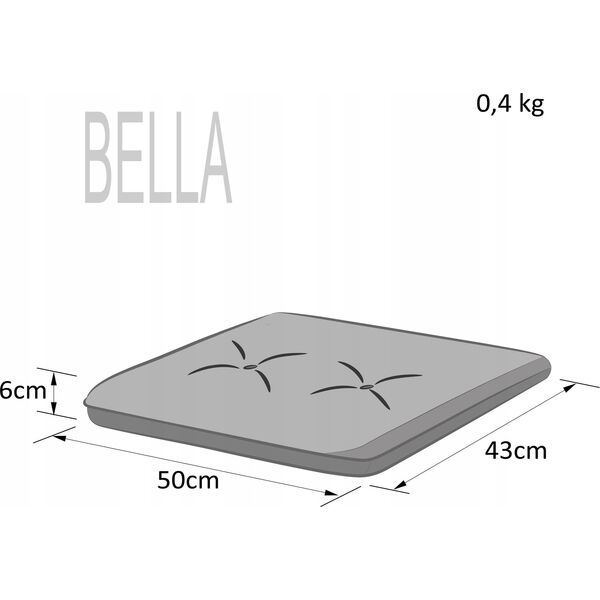 Hobbygarden PODUSZKA BELLA NIEBIESKA 13895205 5902414550506