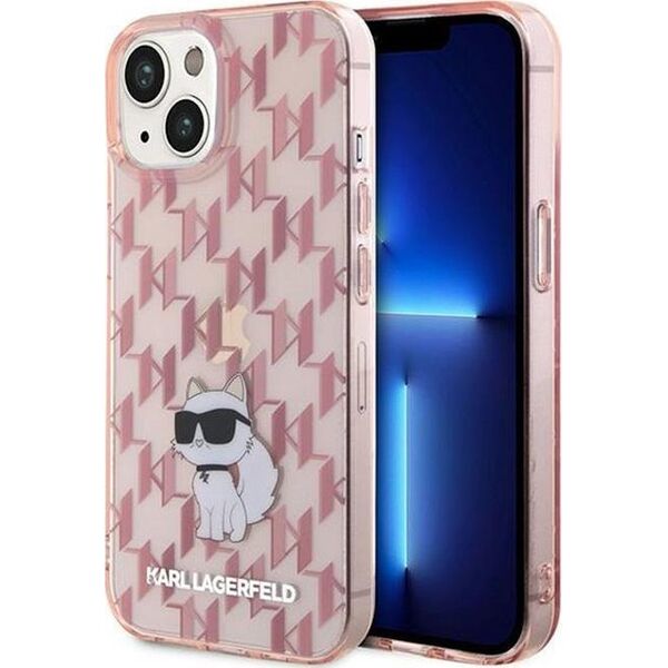 Karl Lagerfeld Karl Lagerfeld Monogram Choupette - Etui iPhone 15 (różowy) 13899489 3666339163716