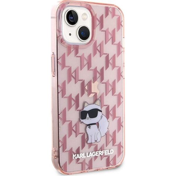 Karl Lagerfeld Karl Lagerfeld Monogram Choupette - Etui iPhone 15 (różowy) 13899489 3666339163716