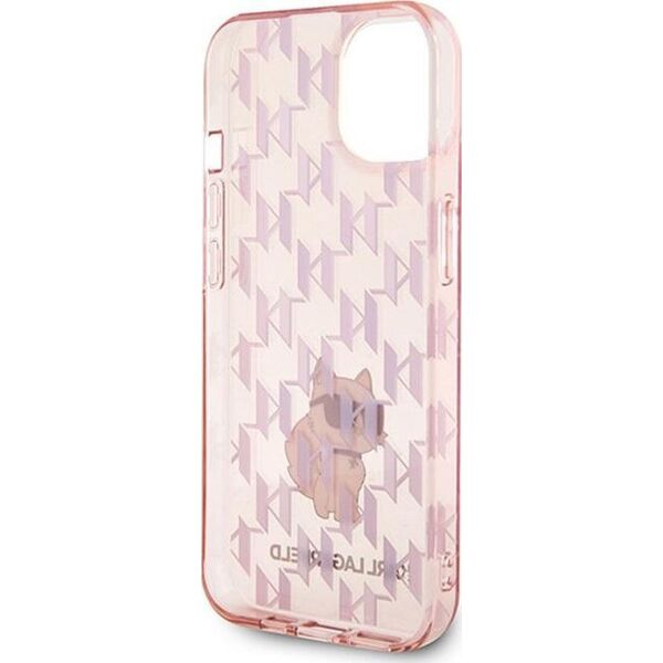 Karl Lagerfeld Karl Lagerfeld Monogram Choupette - Etui iPhone 15 (różowy) 13899489 3666339163716