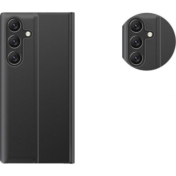 Hurtel Etui New Sleep View Case z klapką i podstawką na Samsung Galaxy A55 - czarne 13907690 5907769360756