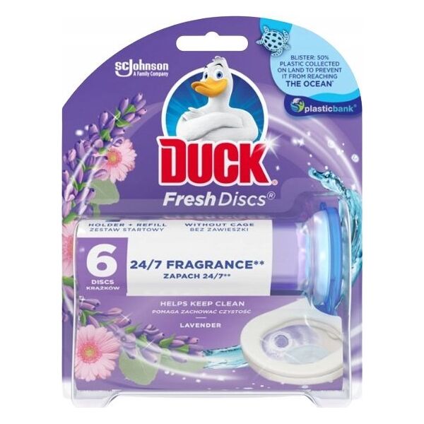 duck ŻELOWE KRĄŻKI Z APLIKATOREM A6 DUCK FRESH LAWENDA 13908489 5000204339079