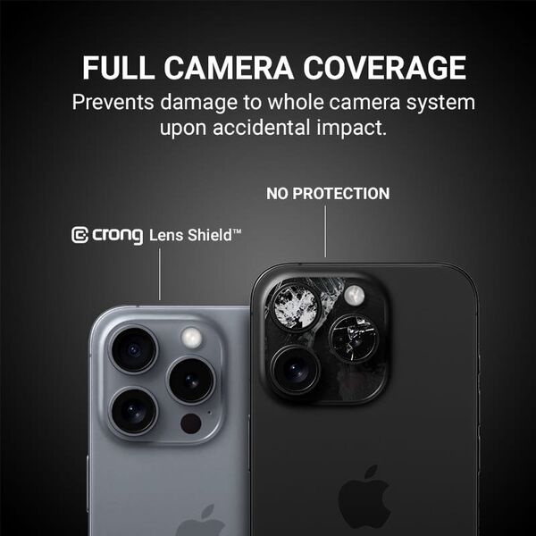 Crong Crong Lens Shield - Szkło na aparat i obiektyw iPhone 16 / iPhone 16 Plus 13918124 5904310704915