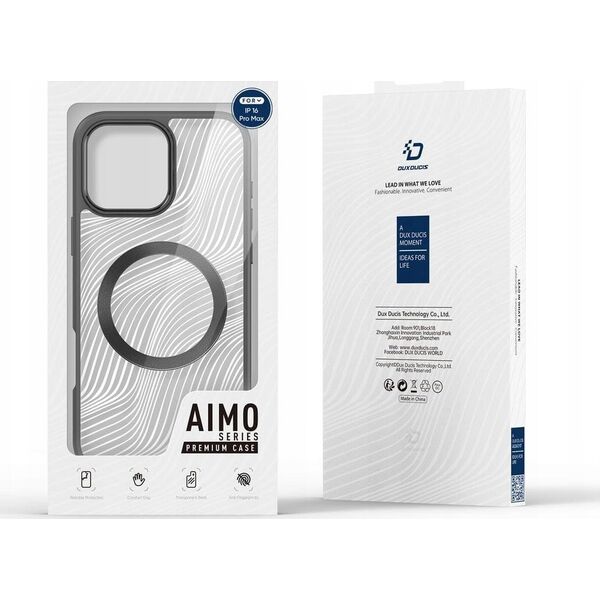 Dux Ducis Etui Dux Ducis Aimo Mag z MagSafe na iPhone 16 Pro Max - czarne 13921477 6934913005996
