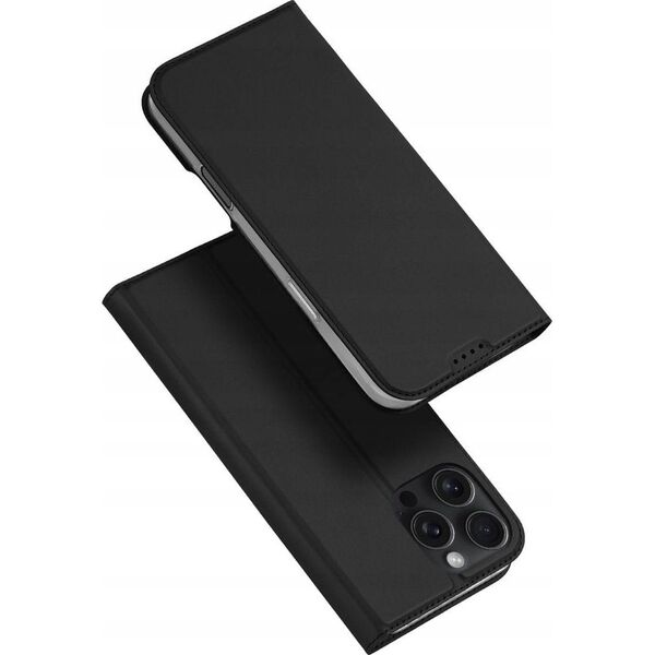 Dux Ducis Etui Dux Ducis Skin Pro na iPhone 16 Pro z klapką i miejscem na kartę - czarne 13921480 6934913004173