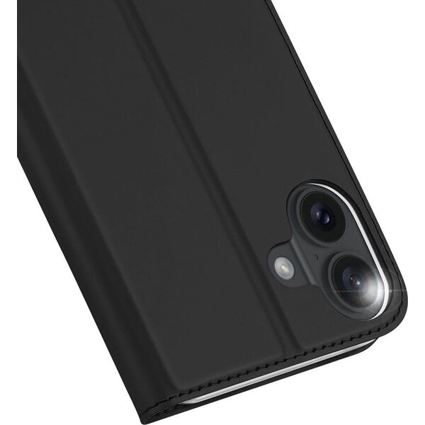 Dux Ducis Etui Dux Ducis Skin Pro na iPhone 16 z klapką i miejscem na kartę - czarne 13921481 6934913004111