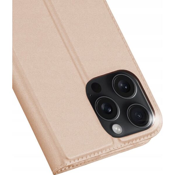 Dux Ducis Etui Dux Ducis Skin Pro na iPhone 16 Pro z klapką i miejscem na kartę - różowe 13921482 6934913004197