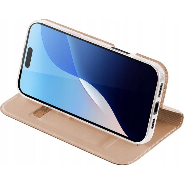 Dux Ducis Etui Dux Ducis Skin Pro na iPhone 16 Pro z klapką i miejscem na kartę - różowe 13921482 6934913004197