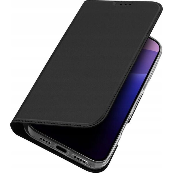 Dux Ducis Etui Dux Ducis Skin Pro na iPhone 16 Pro Max z klapką i miejscem na kartę - czarne 13921488 6934913004203