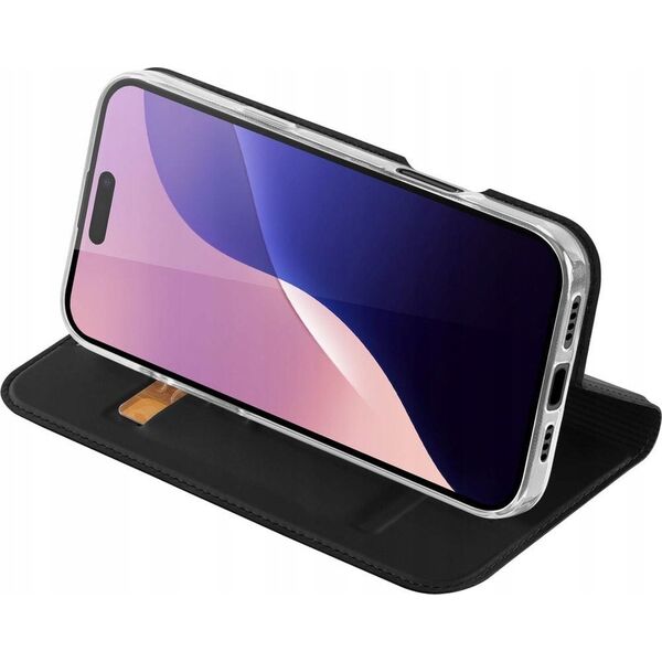 Dux Ducis Etui Dux Ducis Skin Pro na iPhone 16 Pro Max z klapką i miejscem na kartę - czarne 13921488 6934913004203