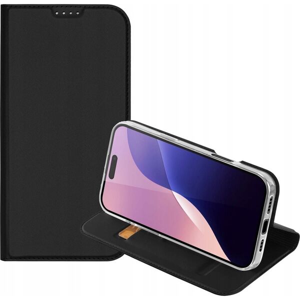 Dux Ducis Etui Dux Ducis Skin Pro na iPhone 16 Pro Max z klapką i miejscem na kartę - czarne 13921488 6934913004203