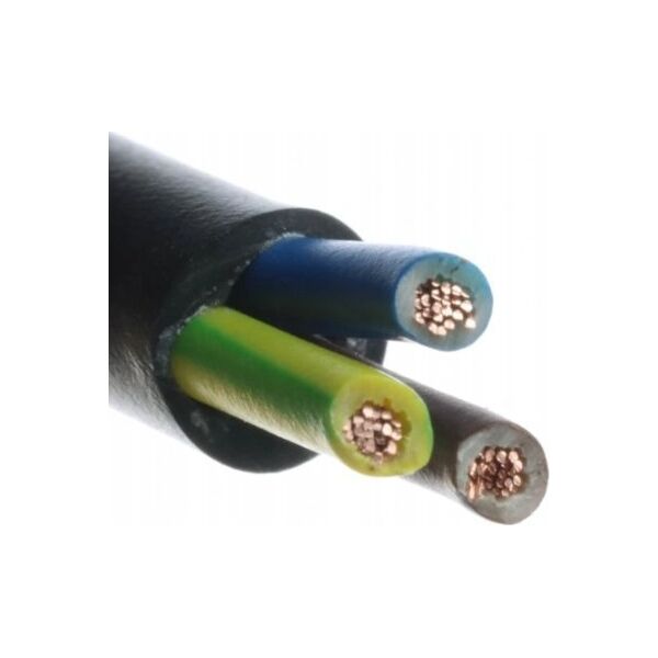 Przewód OWY Przewód OMY 3x1mm2 giętki okrągły czarny 300/300V H03VV-F 13929113 5901259826227