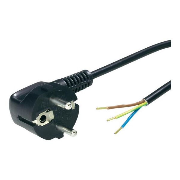 Plastrol Przewód przyłączeniowy Plast-Rol W-97186 5m 3x1,5mm wtyczka nierozbieralna 16A UNI-SCHUCKO czarny 13929356 5902273401933