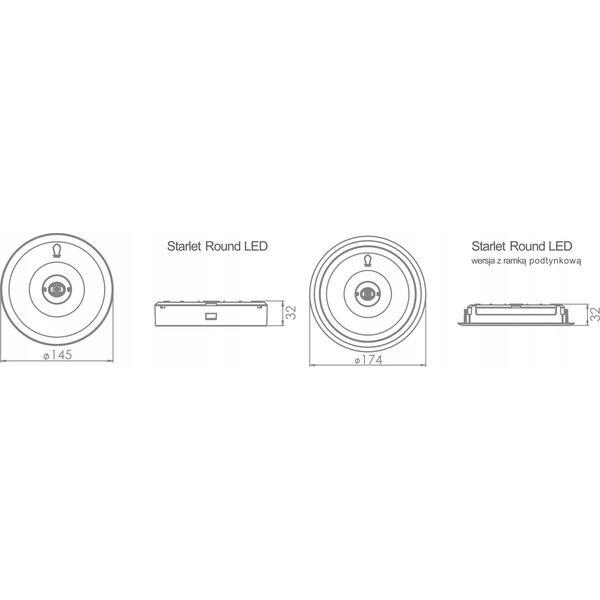Intelight Oprawa awaryjna LED Intelight Starlet Round SO INLEWA 91769 3W A MT 1h MT (SO-optyka do przestrzeni otwartych) 13929588 5904035714787
