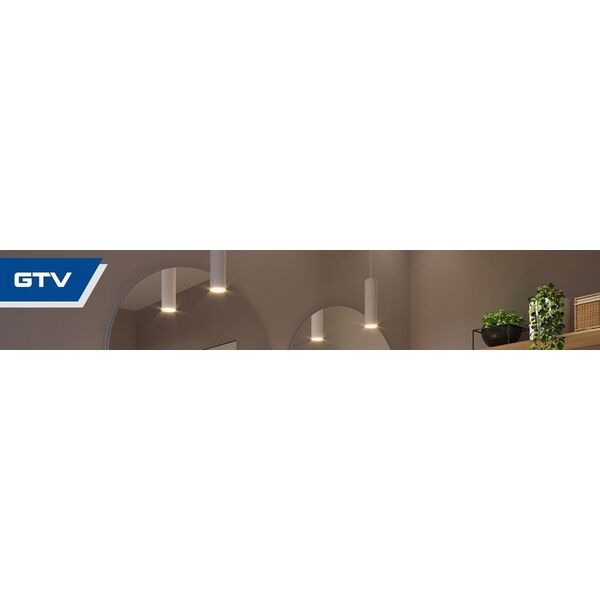 Lampa stołowa GTV GTV Abella LD-AB18ZB-53 wysięgnik 1x5.4W LED srebrny 13929674 5908231396303
