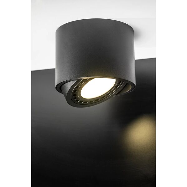 Lampa sufitowa GTV Oprawa sufitowa GTV Isumi OS-ISUES111-00 1x50W LED czarna 13929920 5902801268250