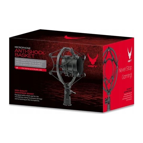 Rode VARR GAMING MICROPHONE SHOCKPROOF BASKET STAND KOSZ ANTYWSTRZĄSOWY DO MIKROFONU BLACK [45599] 13930777 5907595455992