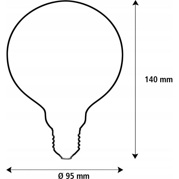 Segula Segula LED Globe 95 klar E27 5W 400Lm 2200K dimmbar 13930832 4260751132832