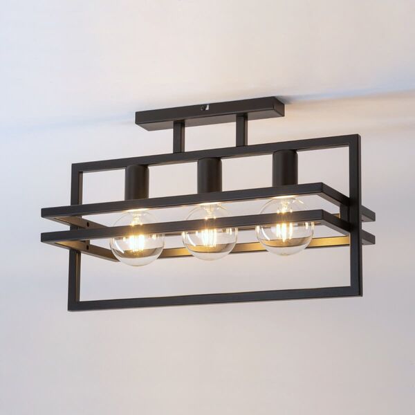 Lampa sufitowa Sigma Merci 32406 plafon lampa sufitowa 3x60W E27 czarny 13931339 5905143280669