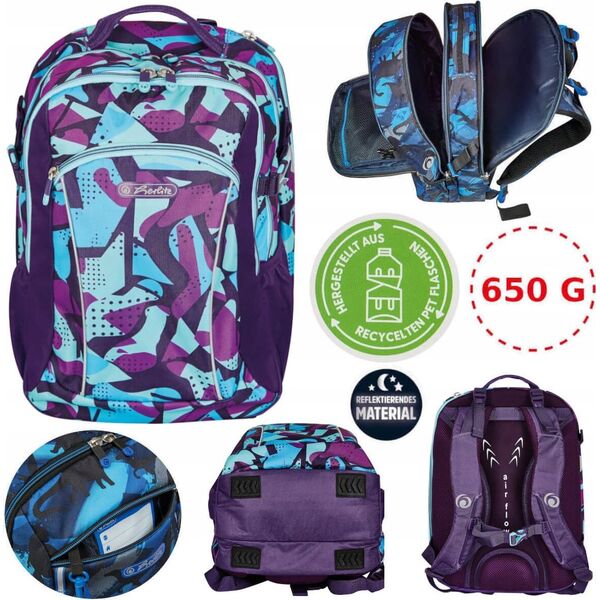 Herlitz Herlitz Grundschulrucksack Ultimate leer CamoPurple 13931571 4008110344751