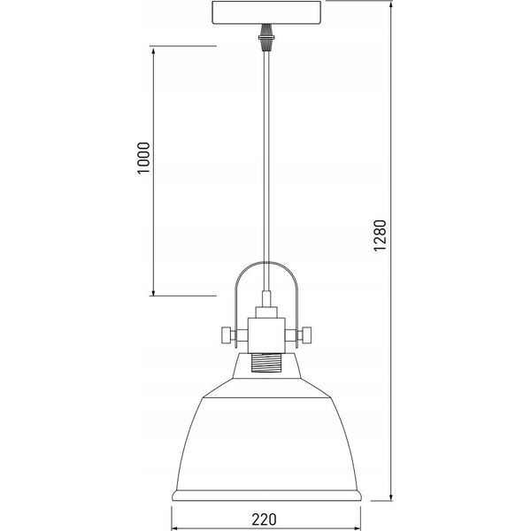 Lampa wisząca Aldex GTV Zenit OS-ZENIT-40-DEC lampa wisząca zwis 1x40W E27 złota 13932063 5902801324925
