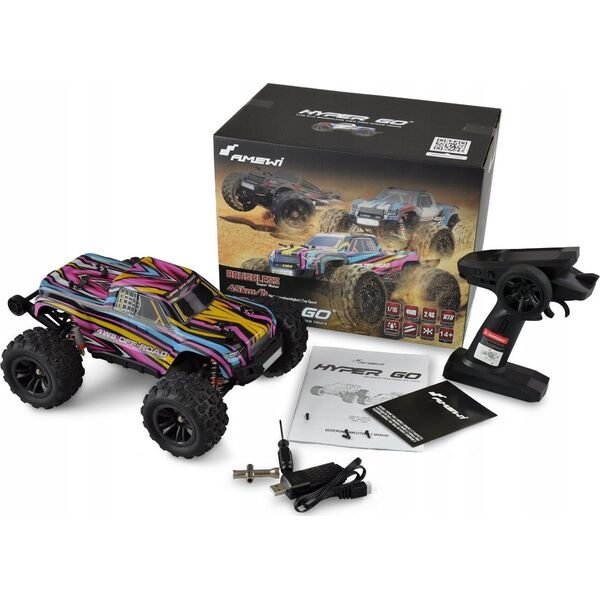 Amewi Amewi RC Auto HyperGo Monstertruck Li-Po 1050mAh bunt/14+ 13932069 4260768517363