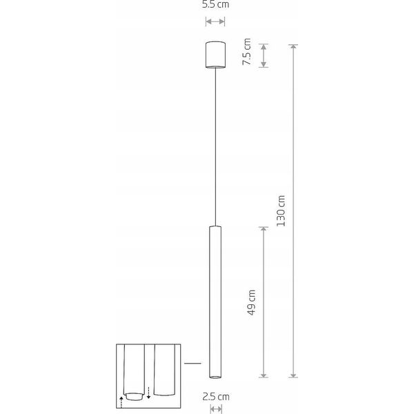 Lampa wisząca Nowodvorski Nowodvorski Laser 10453 lampa wisząca zwis 1x10W G9 satynowe złoto 13932128 5903139104531