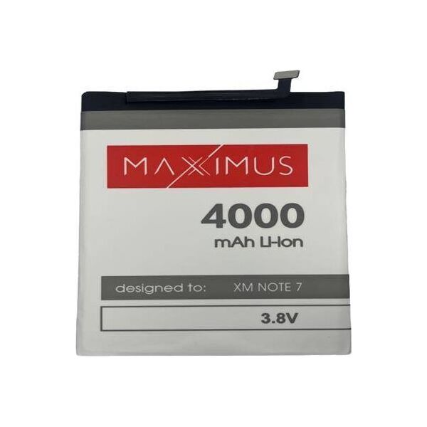 Bateria Maxximus BAT MAXXIMUS XIAOMI REDMI NOTE 7 4000 mAh, BN4A 13932713 5901313085430