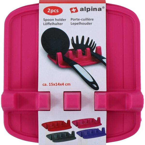 Alpina Alpina - Uchwyt na łyżki / przybory kuchenne 2 szt. (różowy) 13933395 5904501202930