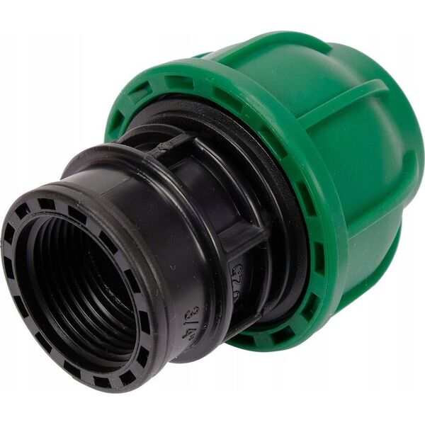Toya FLO ZŁĄCZKA DO RUR PE GW 25mm x 3/4" DO INSTALACJI WODNYCH 13934281 5906083084058