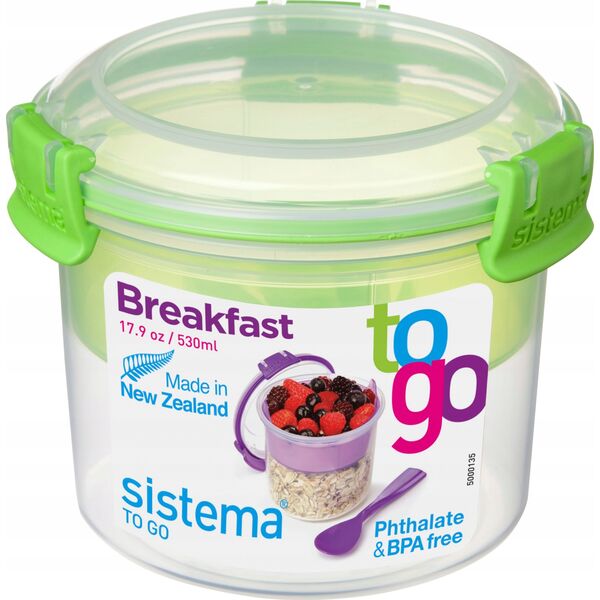 Sistema sistema Frühstücksbehälter Breakfast TO GO 530 ml mint 13935518 9414202213556