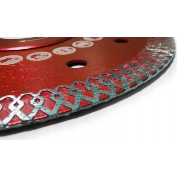 Mar-Pol TARCZA DIAMENTOWA 125mm RAPID SILENT CUT RED 13936466 5901969106848
