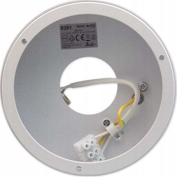Kinkiet LVT LVT 0380 plafon lampa sufitowa spot 1x35W GU10 czarny 13936864 5908263388383