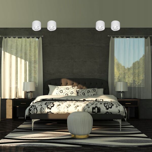 Kinkiet LVT LVT 0380 plafon lampa sufitowa spot 1x35W GU10 czarny 13936864 5908263388383