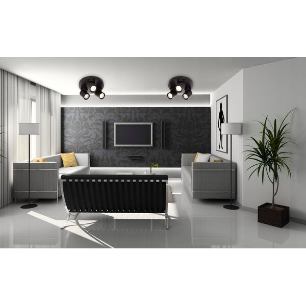 Lampa sufitowa LVT LVT Timo 1676 listwa plafon lampa sufitowa 3x35W GU10 czarny 13936951 5904703004172