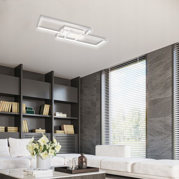 Lampa sufitowa LVT LVT Galaxis Vela 3335 plafon lampa sufitowa z pilotem 90W LED 3000-6500K CCT ściemnialny czarny/biały 13936962 5908263384187