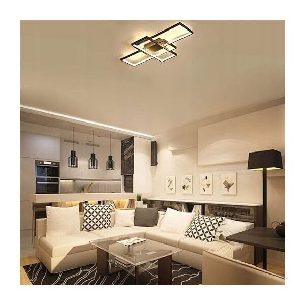 Lampa sufitowa LVT LVT Galaxis Vela 3335 plafon lampa sufitowa z pilotem 90W LED 3000-6500K CCT ściemnialny czarny/biały 13936962 5908263384187