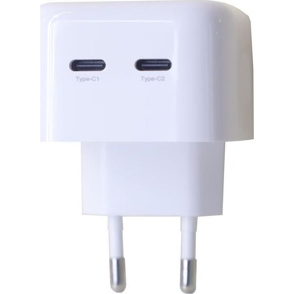 Ładowarka Maxximus ŁADOWARKA SIECIOWA MX THUNDER PD 35W, 2xUSB-C, WHITE / BIAŁY 13938377 5901313560951