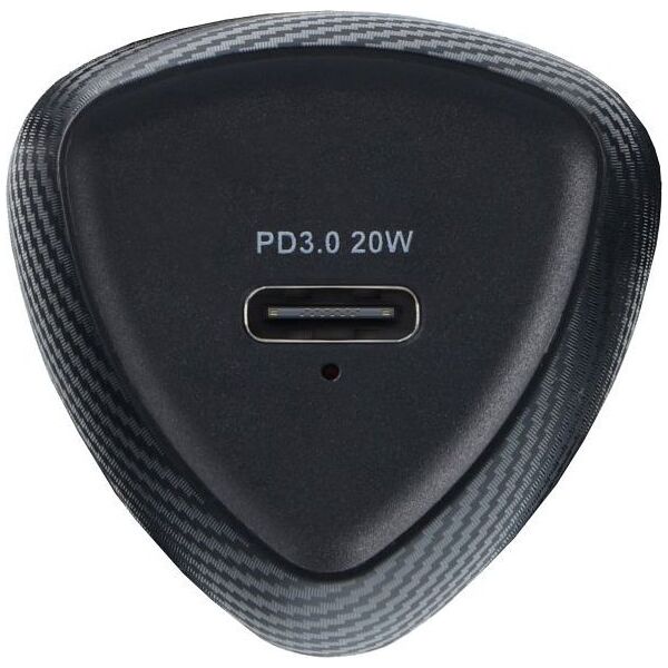 Ładowarka ForCell FORCELL F-ENERGY Carbon CC50-1C ładowarka samochodowa Typ C + kabel Typ C do Lightning PD 3A 20W czarna 13938526 5903396209536