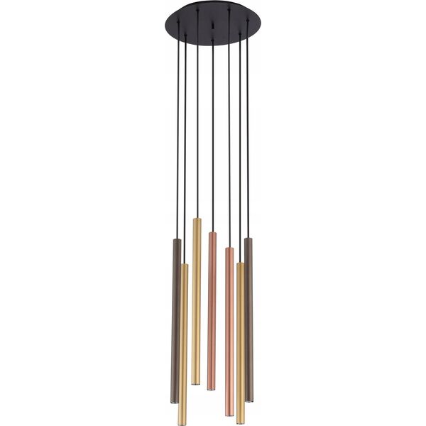 Lampa wisząca Nowodvorski Nowodvorski Laser VII 10704 lampa wisząca zwis 7x10W G9 multikolor/czarna 13938892 5903139107044