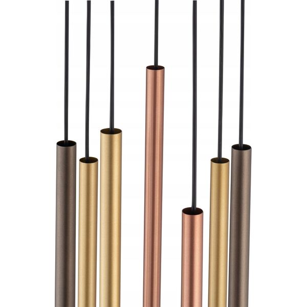 Lampa wisząca Nowodvorski Nowodvorski Laser VII 10704 lampa wisząca zwis 7x10W G9 multikolor/czarna 13938892 5903139107044