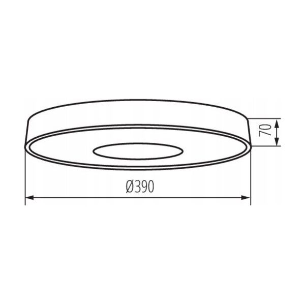 Lampa sufitowa Kanlux Kanlux Vand 37327 plafon lampa sufitowa 1x17,5W LED 4000K biały/czarny 13939992 5905339373274