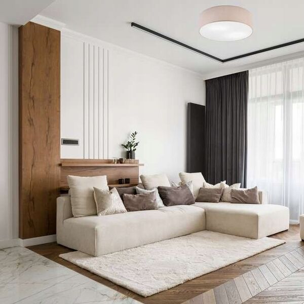 Lampa sufitowa Lamkur Lamkur Vivian 48505 plafon lampa sufitowa boho koło 2x60W E27 beżowy/biały 13940476 5907687448505