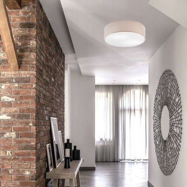 Lampa sufitowa Lamkur Lamkur Vivian 48505 plafon lampa sufitowa boho koło 2x60W E27 beżowy/biały 13940476 5907687448505