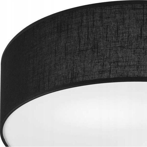 Lampa sufitowa Lamkur Lamkur Vivian 48536 plafon lampa sufitowa koło 2x60W E27 czarny/biały 13940481 5907687448536
