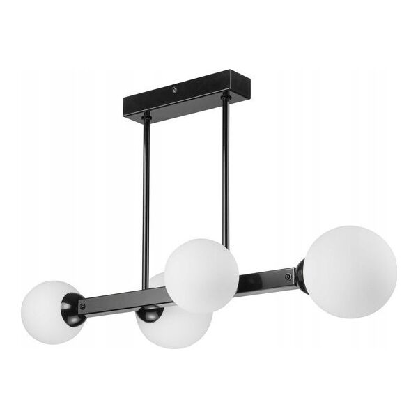 Lampa wisząca Lamkur Lamkur Astro 45061 lampa wisząca zwis modernistyczna ball kule szklane klosze 4x5W G9 biała/czarna 13940630 5907687445061