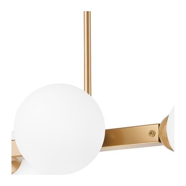 Lampa wisząca Lamkur Lamkur Astro 45092 lampa wisząca zwis modernistyczna ball kule szklane klosze 4x5W G9 biała/złota 13940631 5907687445092
