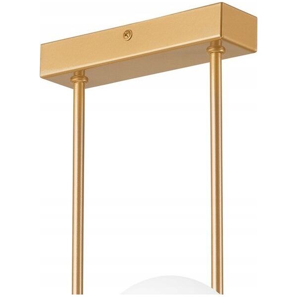 Lampa wisząca Lamkur Lamkur Astro 45092 lampa wisząca zwis modernistyczna ball kule szklane klosze 4x5W G9 biała/złota 13940631 5907687445092