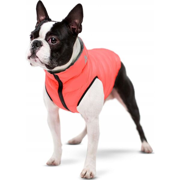 DOGGY M 45 KURTKA AIRYVEST DWUSTRONNA CORAL + SZARY 13940779 5902414551510