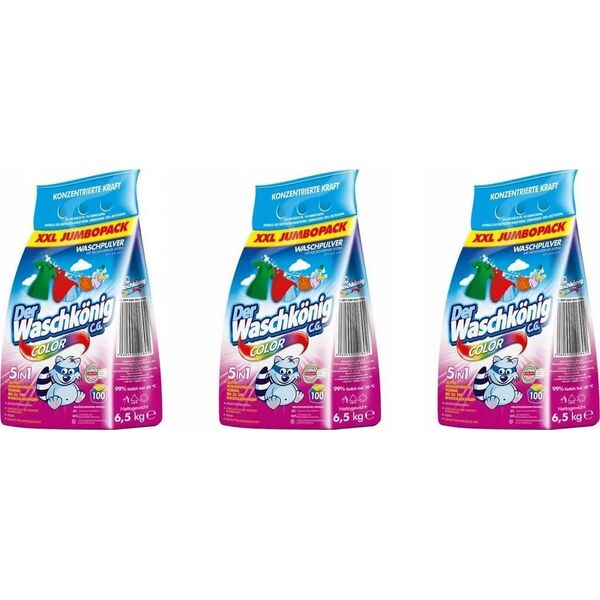 WASCHKONIG WASCHKONIG PROSZEK DO PRANIA COLOR 6,5 KG FOLIA 1802 13944673 4260554141802
